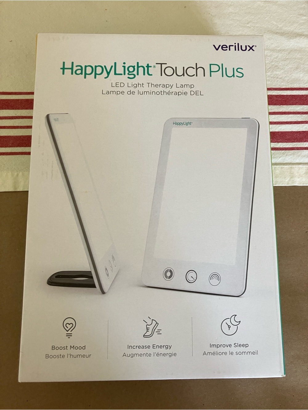 HappyLight Touch Plus White - LED Light Therapy Lamp